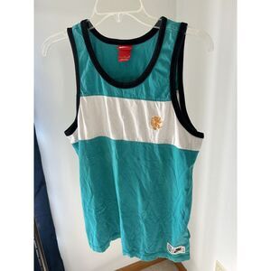 Nike Mens LeBron James Heart of a Lion Jersey Tank top Aqua White Black M Medium